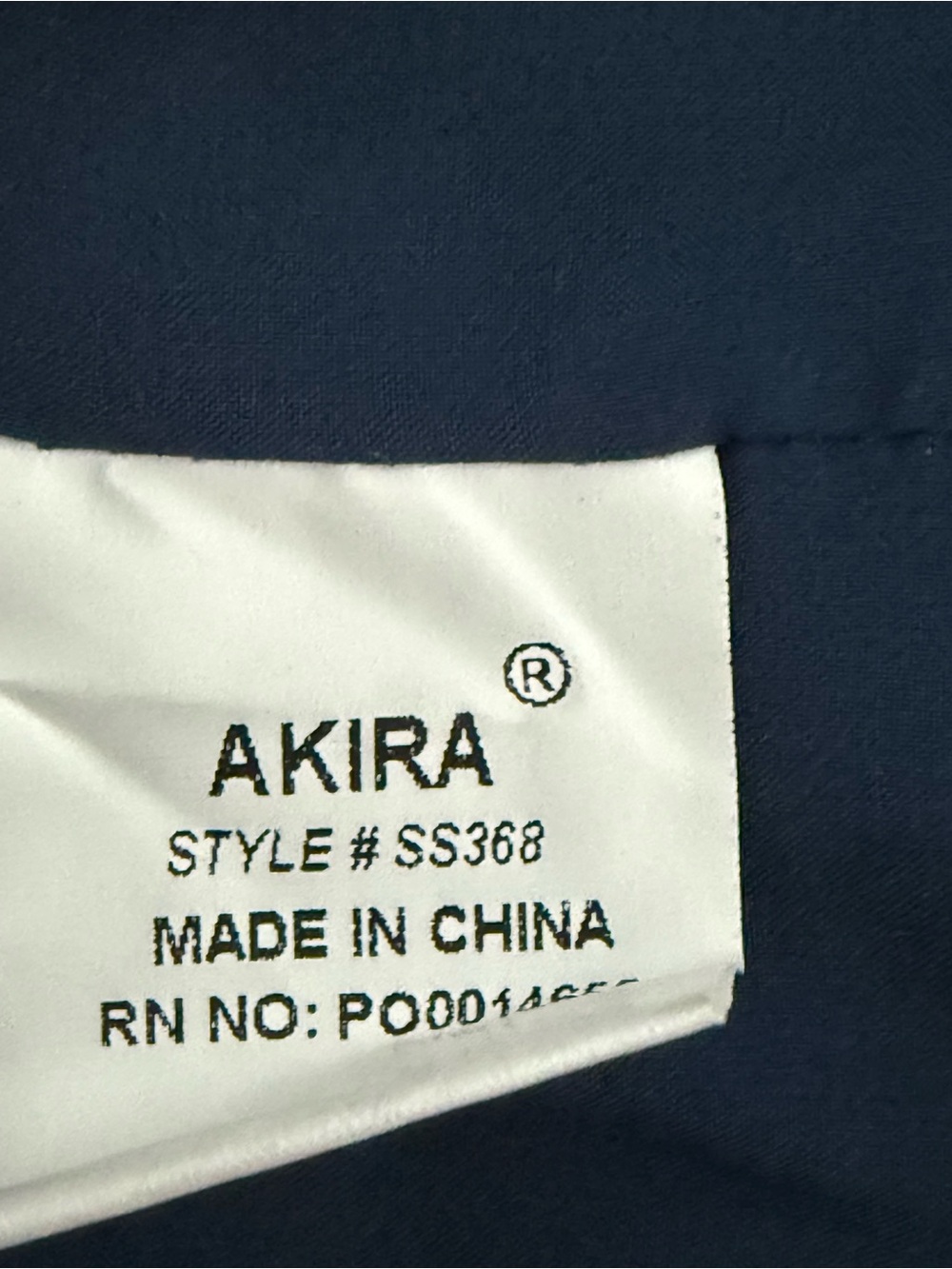 AKIRA Navy Brocade Corset Top and Pants Set - Picture 13 of 13